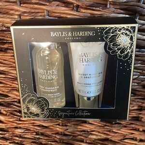 New Baylis & Harding Mandarin Grapefruit Lotion & Body Wash Travel Gift Set